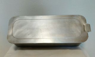 Vintage Rare Size Long Mirro Aluminum Loaf Pan 5197m 10 1/4 X 3 5/8 X 2 5/8,  Lid