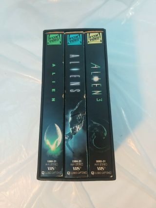VINTAGE 1993 Alien Trilogy (VHS) Set Of 3 2