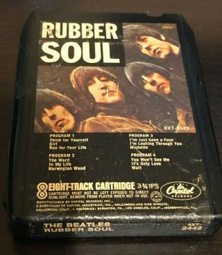 The Beatles Rubber Soul 8 - Track Cartridge Capital Vintage 8xt - 2442