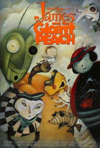 James And The Giant Peach Movie Poster 2 Sided Ver B 27x40 Disney