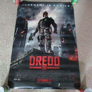 Dredd 3d Double Sided Theater Movie Poster Karl Urban Olivia Thirlby Lena Headey