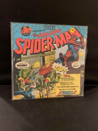 Vintage,  Vinyl,  Lp,  Power Record,  Spider - Man,  Invasion Of The Dragon Men,  1974