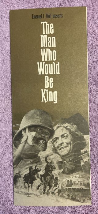 Oscars - The Man Who Would Be King - Oscar Theater Screening Guide (1975) Rare