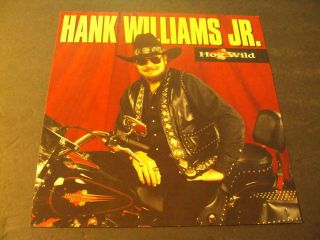 Hank Williams Jr.  Hog Wild Promo 12 X 12 Cardboard Poster Flats Id:64062