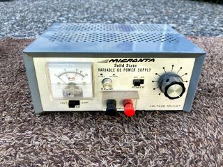 Vintage Micronta Solid State Variable Dc Power Supply Volt Amp Meter Ham Radio