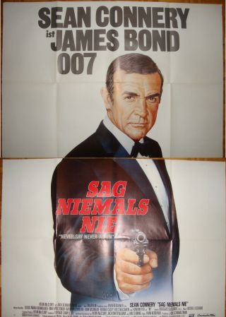 Never Say Never Again - J.  Bond - Sean Connery - I.  Kershner - Art By Casaro - German (47x66