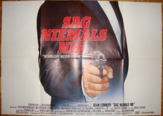 Never Say Never Again - J.  Bond - Sean Connery - I.  Kershner - Art By Casaro - German (47x66 2