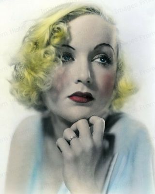 8x10 Print Carole Lombard Colorized Columbia Portrait Lady By Choice 1934 Clbc