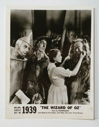 Mgm " Wizard Of Oz " 1939 Vintage Photo,  Judy Garland