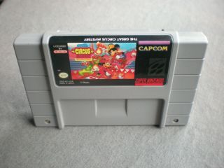 Great Circus Mystery Mickey Mouse Vintage Nintendo Snes Game Capcom