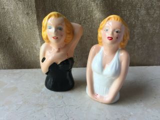 Vintage Marilyn Monroe Salt And Pepper Shakers Clay Art 1988 Collectable