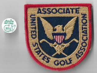 Vintage Usga Patch And Ball Marker From Augusta National Golf Club
