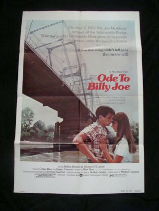 Ode To Billy Joe Movie Poster Robby Benson Glynnis Oconnoe 1976 One She