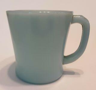 Vintage Delphite Blue Fire King " D " Handle Coffee Mug Cup