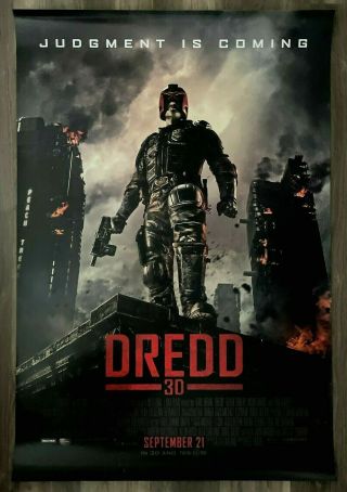 Dredd 3d - D/s Double Sided Advance Movie Theater Poster 27x40 " - Urban
