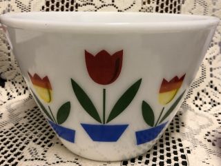 Vintage Fire King Tulip Bowl 9 1/2