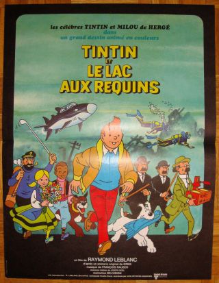Lot De 11 Figurines Tintin - Lac Aux Requins, ESSO-BELVISION 1973