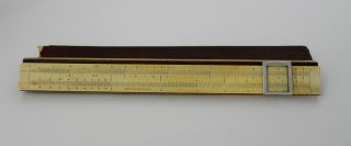 Vintage Rare Keuffel & Esser Co Ny Made In Usa Slide Ruler With Case K&e