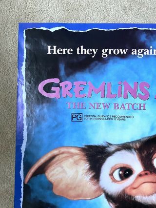 GREMLINS 2 The Batch Australian One Sheet movie poster 1990 2