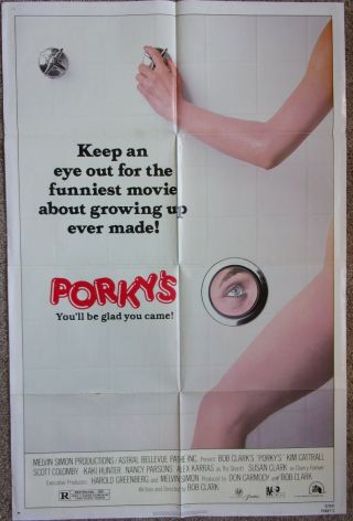 1982 Porky " S 27 X 41 Movie Poster Teenage Raunch