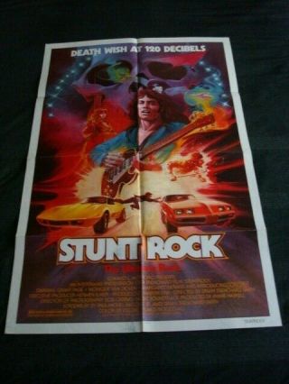 Vintage Stunt Rock One Sheet Movie Poster 1980 Sorcery Oz