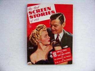 The Best Screen Stories Of 1942.  Clark Gable - Lana Turner Cover