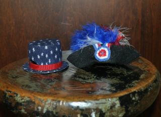 Muffy Vanderbear And Hoppy Vintage Yankee Doodle Hats 4th Of July