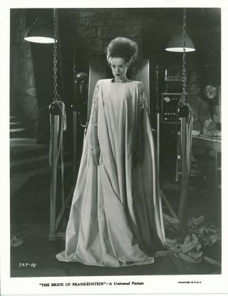 Elsa Lanchester 1935 The Bride Of Frankenstein Universal Horror Portrait Photo