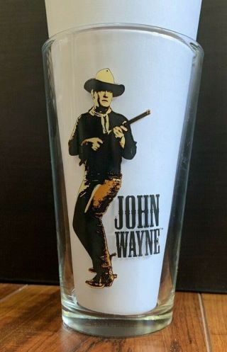 John Wayne The Duke Drinking Glass Tumbler “whoa Take’er Easy There Pilgrim”