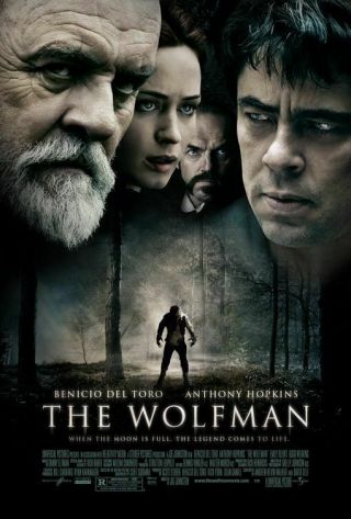 The Wolfman - 27 " X40 " D/s Movie Poster One Sheet Glossy 2010
