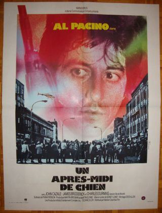 Dog Day Afternoon - Sidney Lumet - Al Pacino - John Cazale - French (24x31 Inch)