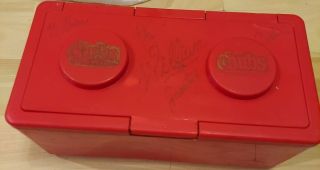 Vintage Chubs Baby Wipes Lego Stackable Storage Container Red