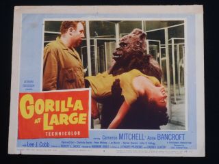 Gorilla At Large 1954 Cameron Mitchell Ann Bancroft Film - Noir Mystery Lc 8
