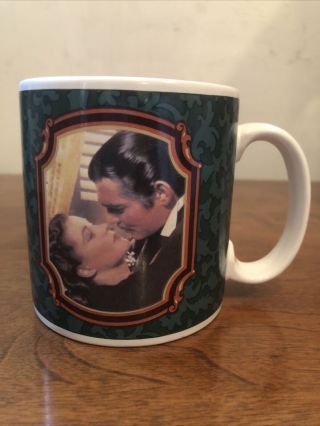 Vintage 1989 Gone With The Wind Kissing Scene Movie Coffee Mug H1513 Heirloom