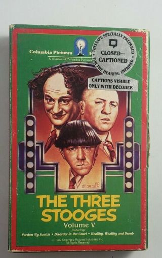Rare Vintage Three Stooges Volume V Betamax Film Collectors Piece