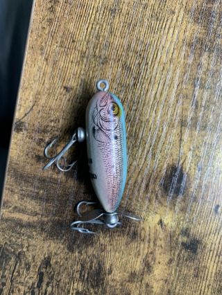 Vintage Heddon Tiny Torpedo Clear Shores Topwater Fishing Lure