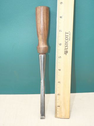 Old Woodworking Tools Vintage Jaxon 3/8 " Bevel Edge Socket Chisel