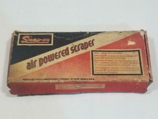 Vintage Snap On Tool Air Powered Scraper Pgs1 W Box Please Read