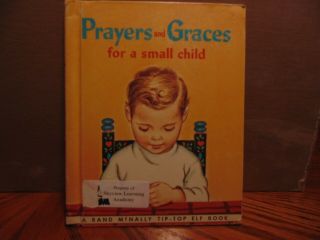 Vintage Rand Mcnally " Prayers & Grace For A Small Child " By Mary Alice Jones1955
