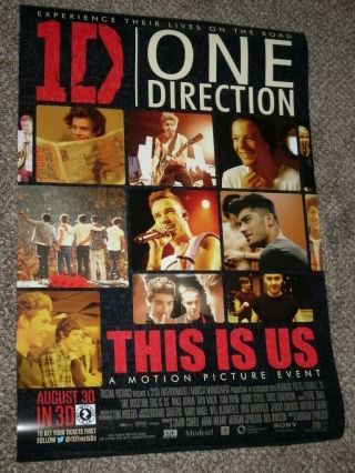 One Direction: This Is Us 27x40 D/s Movie Poster