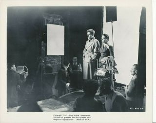 Joan Collins Richard Basehart Director Candid Vintage Film Noir Photo