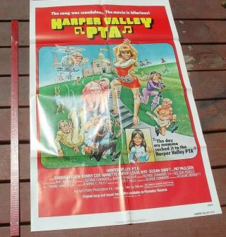 Vintage 1970s Movie Poster Harper Valley Pta Barbara Eden