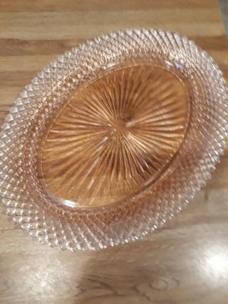 Miss America Pink Oval Platters (2)