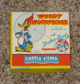 Vintage Woody Woodpecker 8mm Movie By Castle Films