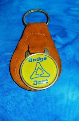 Key Chain/ Vintage/ Suede Dodge Dart 1979 Good,
