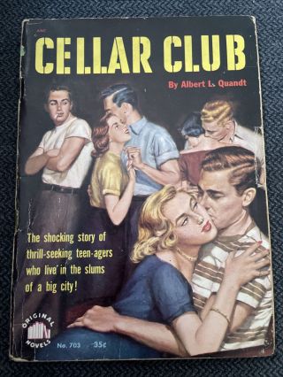 Vintage Digest Pulp Fiction Book - Cellar Club Albert Quandt Novel 1951
