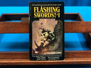 Flashing Swords 1 - Edited By Lin Carter,  1973,  Vintage Paperback