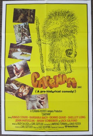 Caveman (1981) Australian One Sheet Movie Poster Ringo Starr