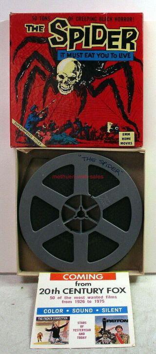 8mm Home Movie The Spider 241 Ken Films Vintage Sci - Fi C.  1975