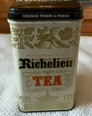 Vintage Richelieu Orange Pekoe & Pekoe Tea Tin